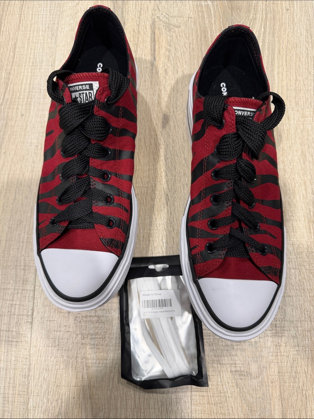 Converse Unisex Double Stack Custom Park Red Platform Sneakers M11 W13 BNIB